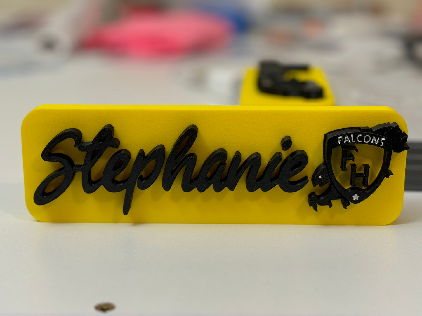 Custom 3D Printed Name Plate