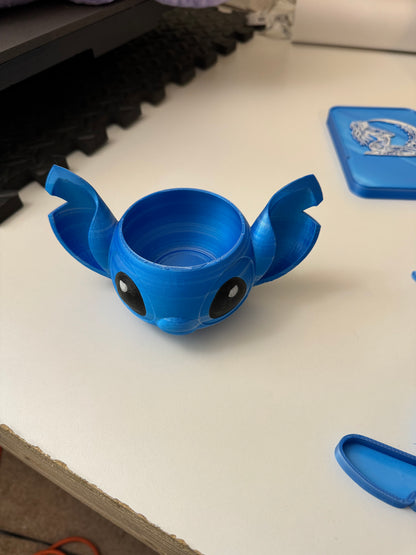 Blue monster trinket holder