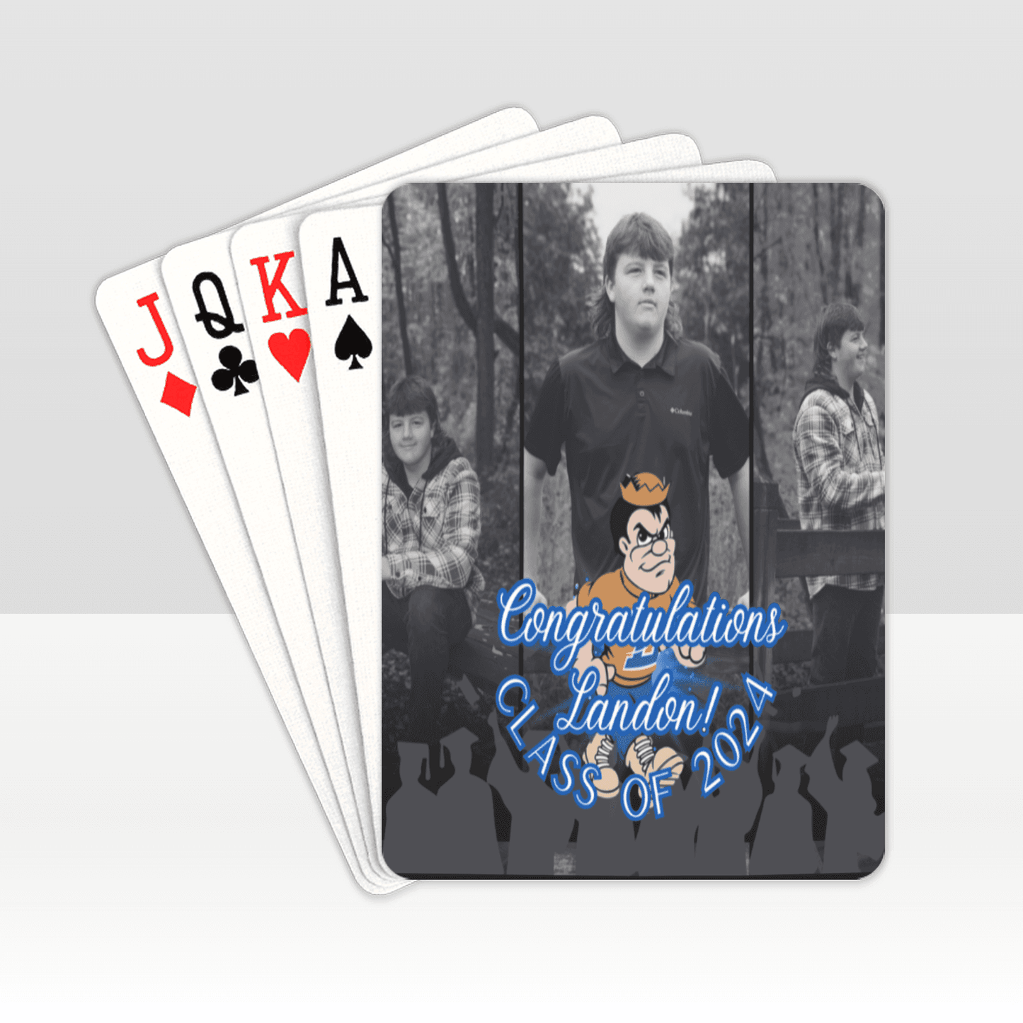 Deck of cards with custom print