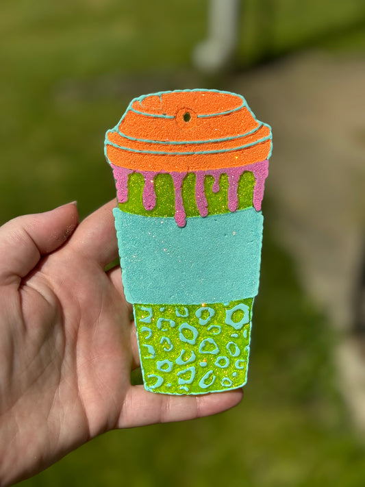 Neon Sparkle To-Go Cup (custom scent)