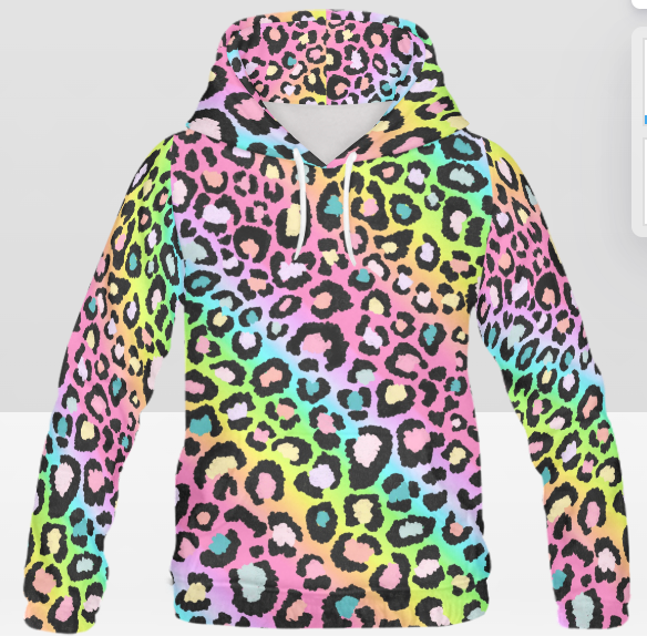 Rainbow Cheetah Hoodie | Youth