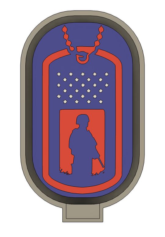 Soldier Dog Tag Mold (JTGD ORIGINAL)