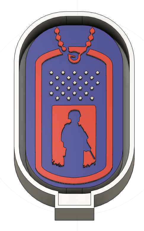 Soldier Dog Tag Mold (JTGD ORIGINAL)