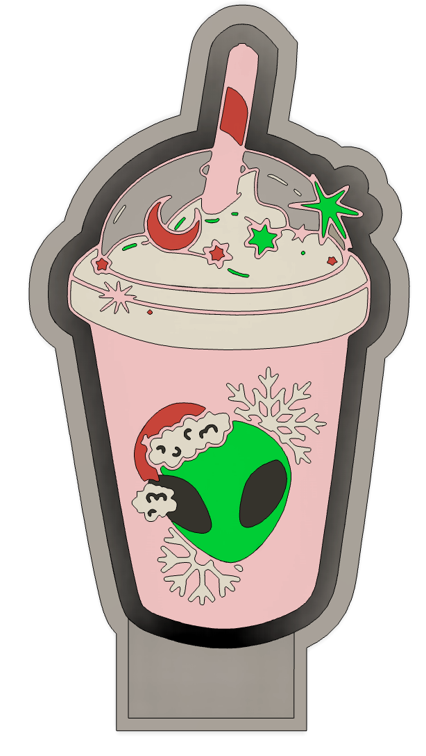 Christmas Alien Frappe Mold (JTGD ORIGINAL)