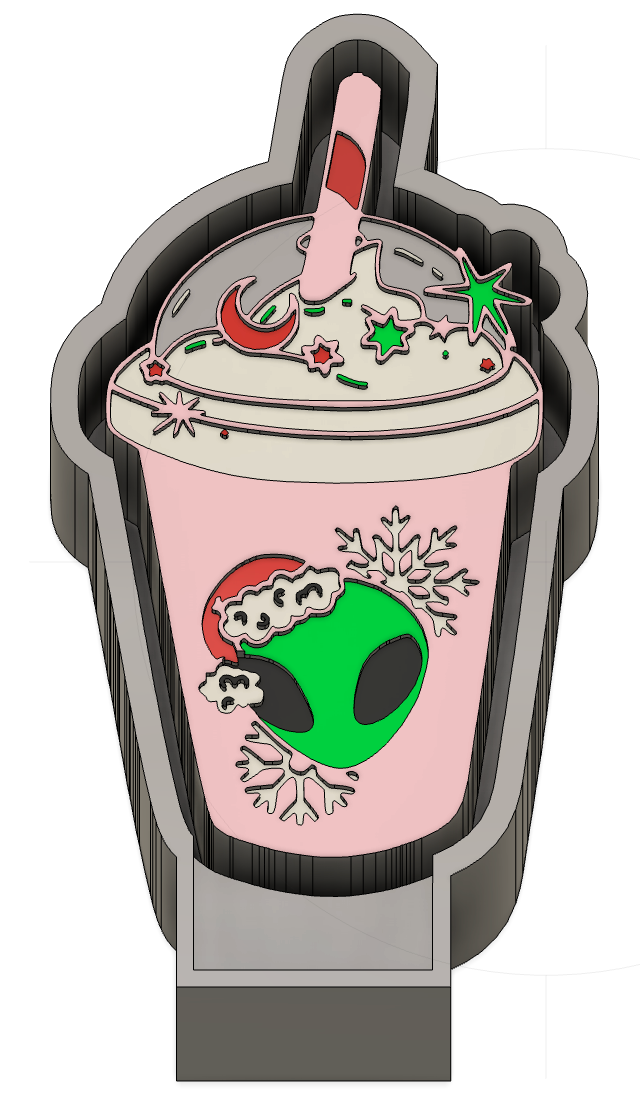 Christmas Alien Frappe Mold (JTGD ORIGINAL)