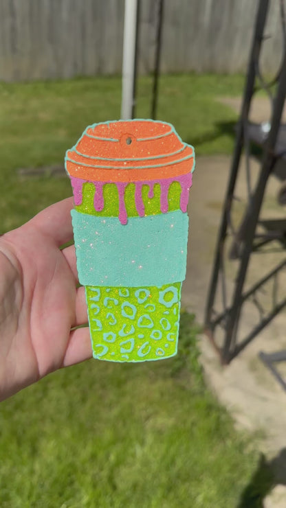 Neon Sparkle To-Go Cup (custom scent)